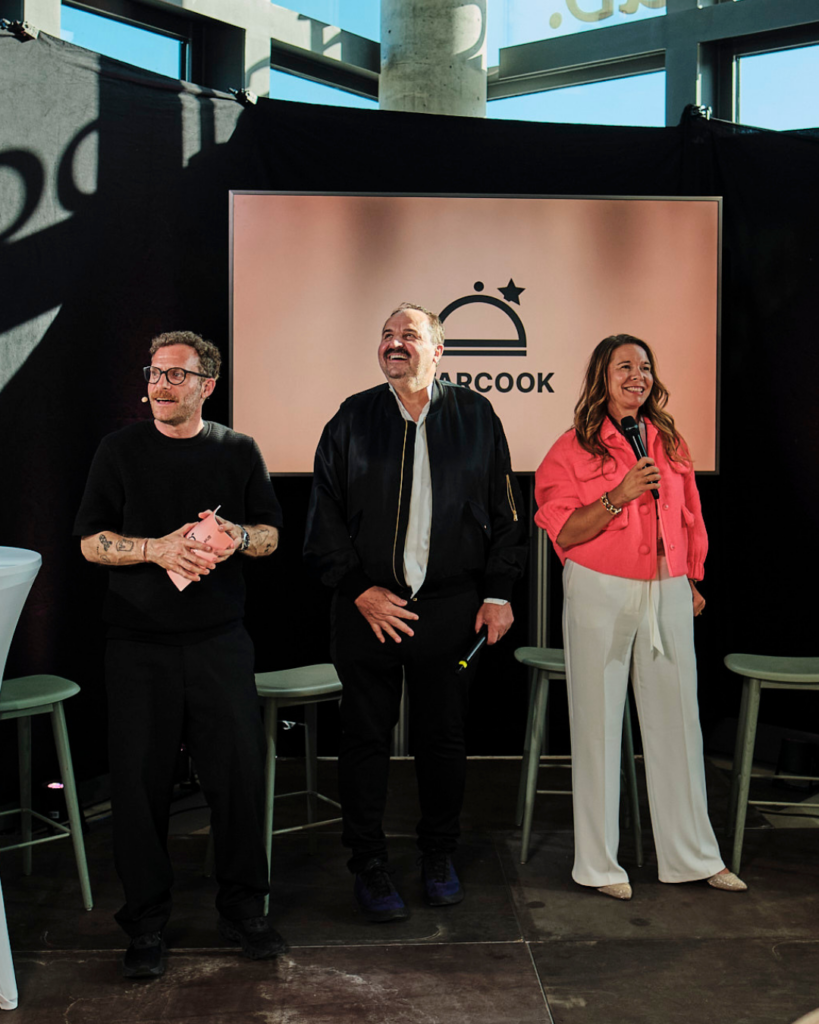 Sebastian E. Merget, Johann Lafer und Nadine Rosenkranz beim THE SOCIAL FOOD HUB – Eat & Greet  Fotocredit: Oliver Vonberg